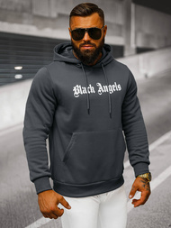 Vīriešu džemperis ar kapuci grafīta OZONEE JS/27B6509/5