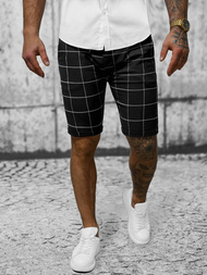 Vīriešu chino šorti melni OZONEE O/P4138