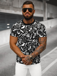 Vīriešu T-krekls Melns OZONEE JS/8T1205/3