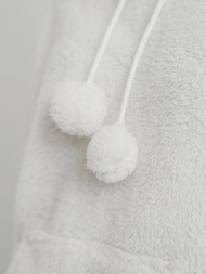 Sieviešu džemperis ar kapuci balts OZONEE JS/HH192/1