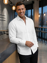 Vīriešu krekls balts OZONEE V/V189