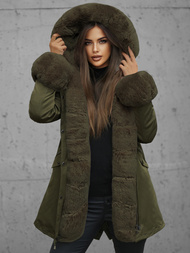 Sieviešu ziemas jaka zaļa OZONEE JS/16M9062/136