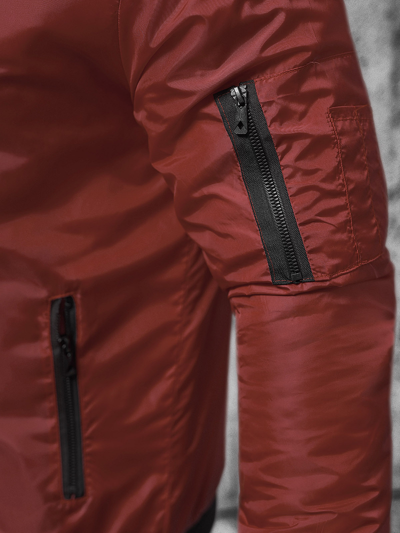 Vīriešu virsjaka bordosarkana OZONEE JS/AK95Z