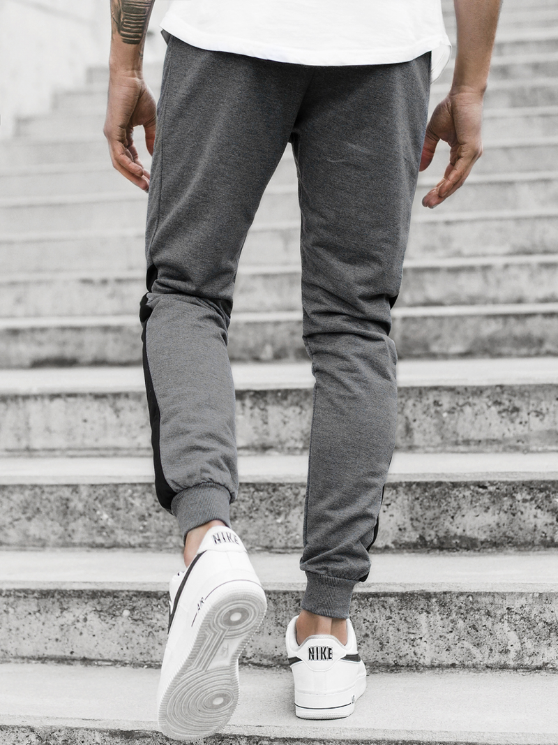 Vīriešu sporta bikses grafīta OZONEE JS/YLB88010Z