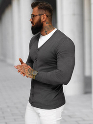 Vīriešu svīteris grafīta OZONEE NB/MM6006/3Z