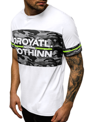 Vīriešu T-krekls balts OZONEE JS/SS10976