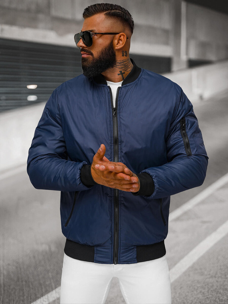 Vīriešu virsjaka tumši zila OZONEE JS/AK95Z