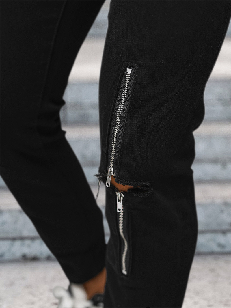 Vīriešu džinsi debesu melni OZONEE NB/MP0087N