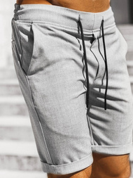 Vīriešu chino šorti pelēki OZONEE DJ/1008