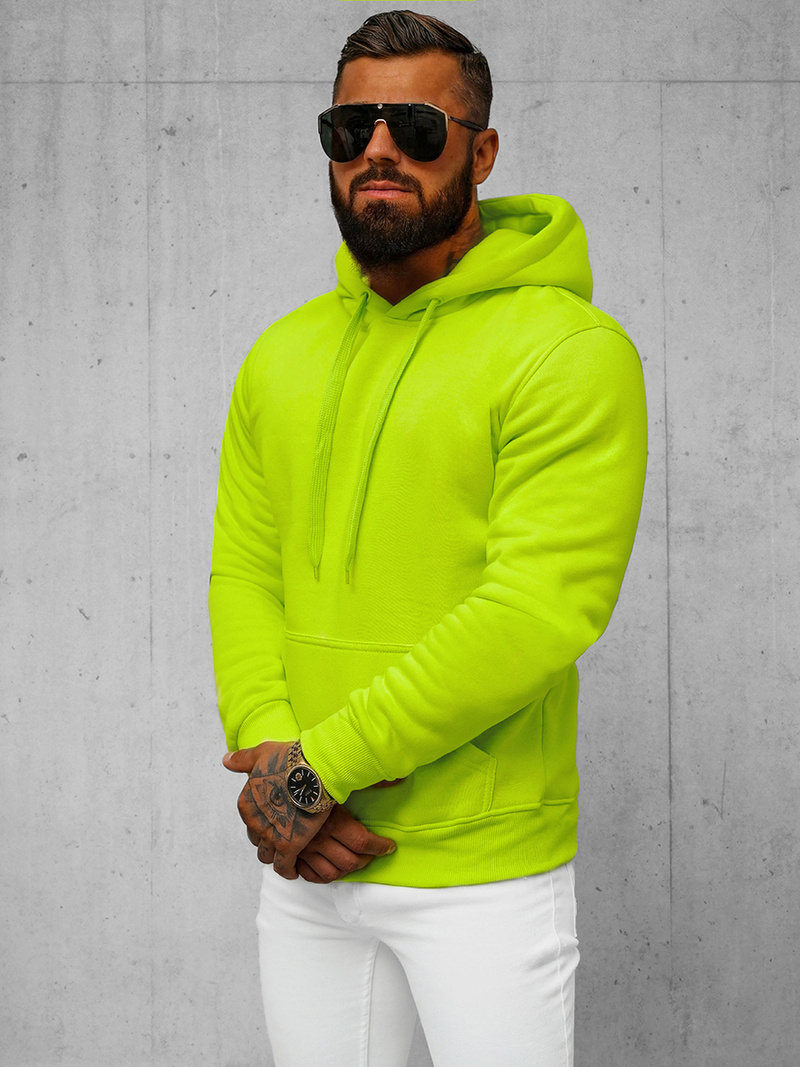 Vīriešu džemperis bālzaļš OZONEE JS/2009/72Z