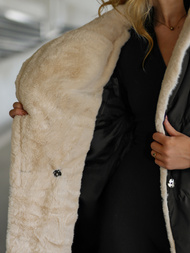 Sieviešu jaka melni-balts OZONEE JS/16M9168/392B