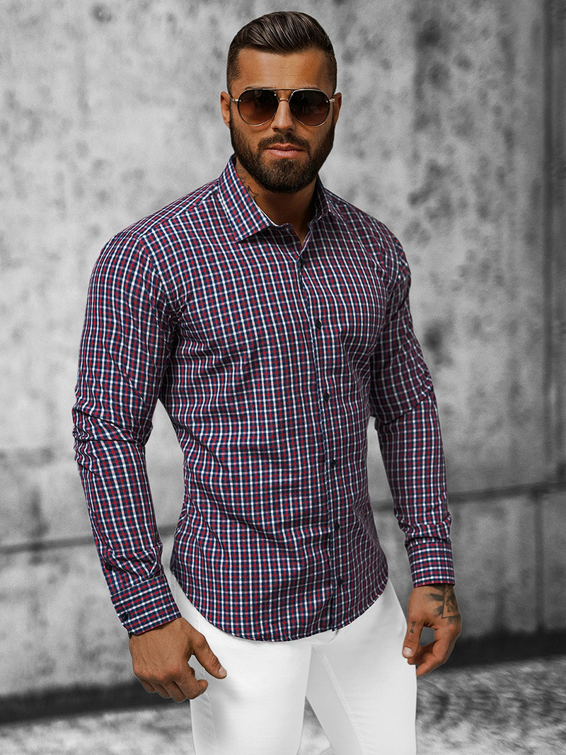 Vīriešu krekls krāsains OZONEE O/0722Z