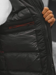 Vīriešu virsjaka melna OZONEE JS/M717/392