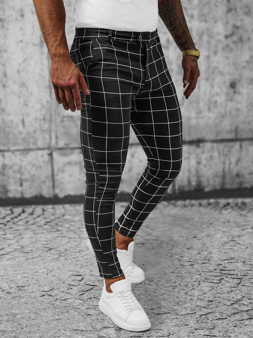 Vīriešu Chino Bikses Melni OZONEE O/P4009