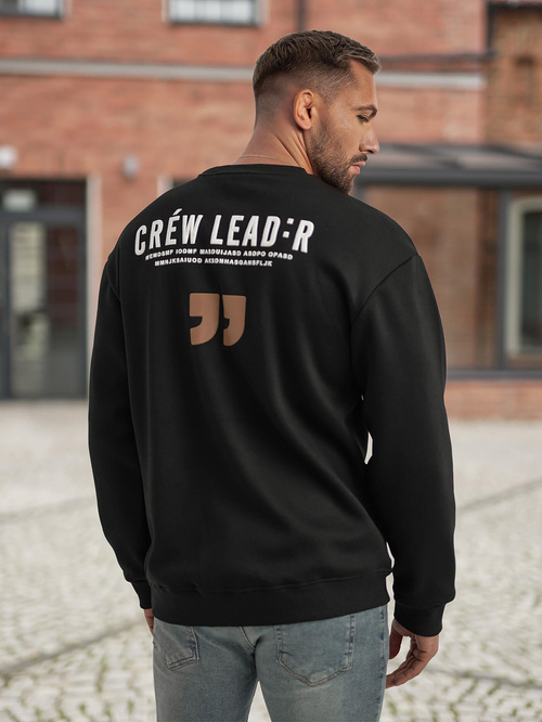 Vīriešu džemperis melns OZONEE JS/65B3917/3