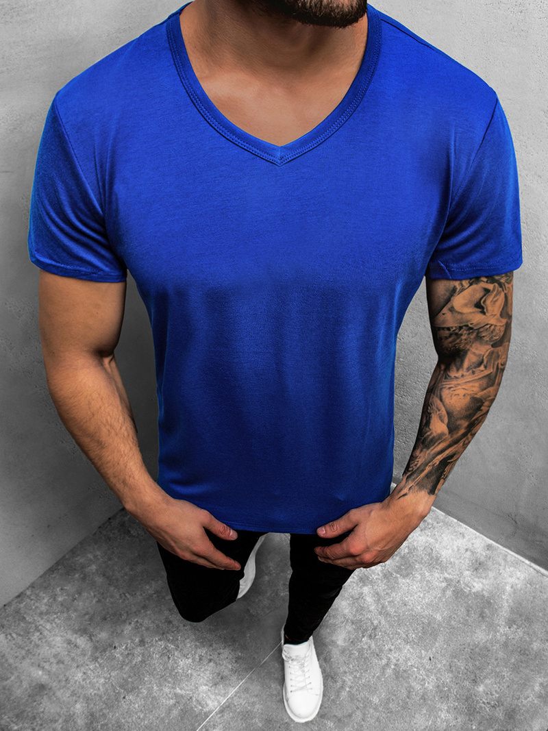 Vīriešu T-krekls debesu zils OZONEE JS/712007