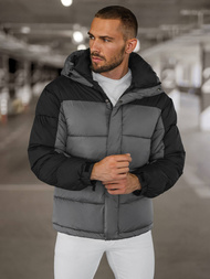 Vīriešu virsjaka pelēka OZONEE JS/31M5008Z