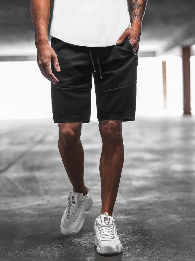 Vīriešu sporta šorti melni OZONEE O/WW20013/1