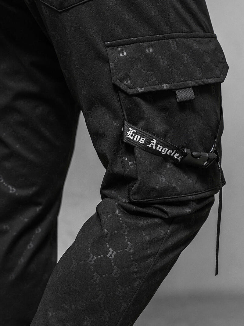 Vīriešu sporta bikses melnas OZONEE O/PS6021