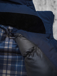 Vīriešu ziemas jaka tumši zila OZONEE JS/5M718/215