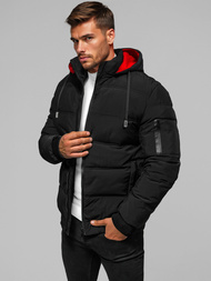 Vīriešu virsjaka melna OZONEE JS/31M5003/B