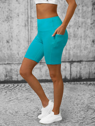 Īsi sieviešu legingi tirkīzas OZONEE O/YY9232A