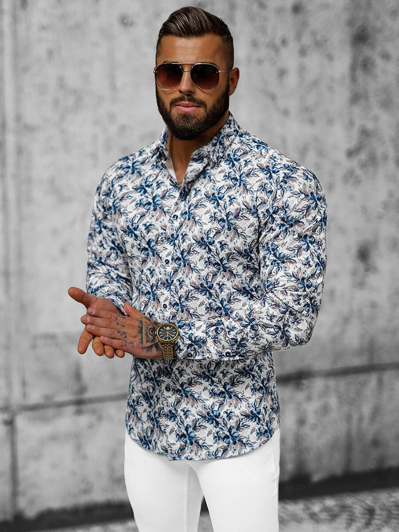 Vīriešu krekls krāsains OZONEE O/V20