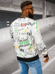 Vīriešu jaka balta OZONEE JS/8B1228/1