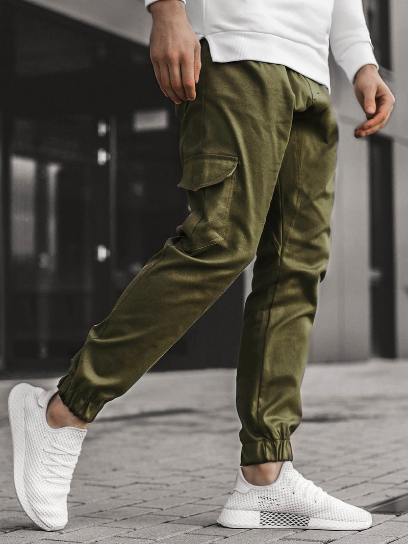 Vīriešu jogger bikses haki OZONEE A/404