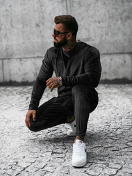 Vīriešu treniņtērps melns OZONEE O/D7516