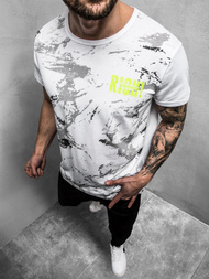 Vīriešu T-krekls balts OZONEE JS/KS1976Z