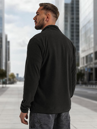 Vīriešu jaka ar rāvējslēdzēju melna OZONEE JS/HH016/3