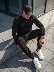 Vīriešu treniņtērps melns OZONEE JS/68C10380/3Z