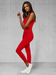 Sieviešu sporta tērps debesu sarkans OZONEE JS/YW88037/5Z