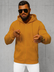 Vīriešu džemperis ar kapuci camel OZONEE JS/2008Z