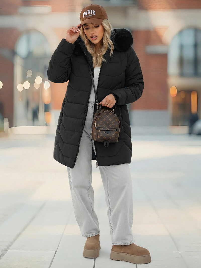 Sieviešu jaka melna OZONEE JS/16M9121/392Z