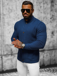 Vīriešu svīteris tumši zils OZONEE NB/MM6020/6