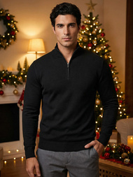 Vīriešu svīteris melns OZONEE NB/MM6007/4Z