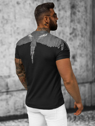 Vīriešu t-krekls melns OZONEE NB/MT3022