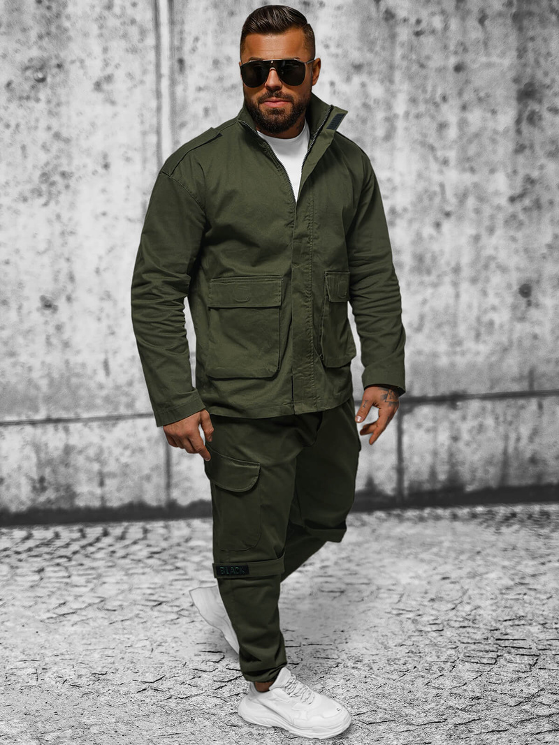 Vīriešu pārejas virsjaka haki OZONEE O/G3035