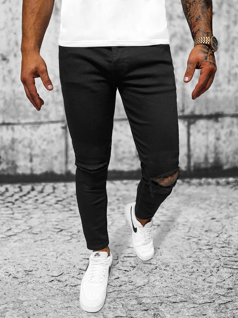 Vīriešu džinsi melni OZONEE E/5391/02