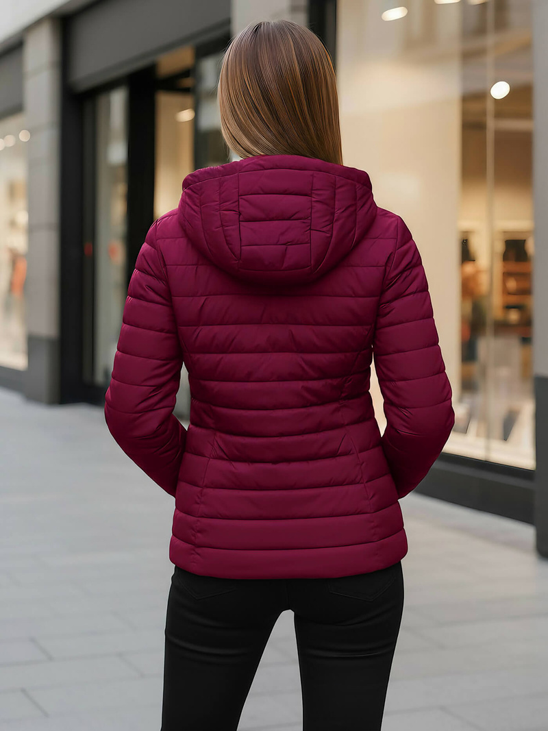 Sieviešu jaka bordosarkans OZONEE JS/16M9103/01Z