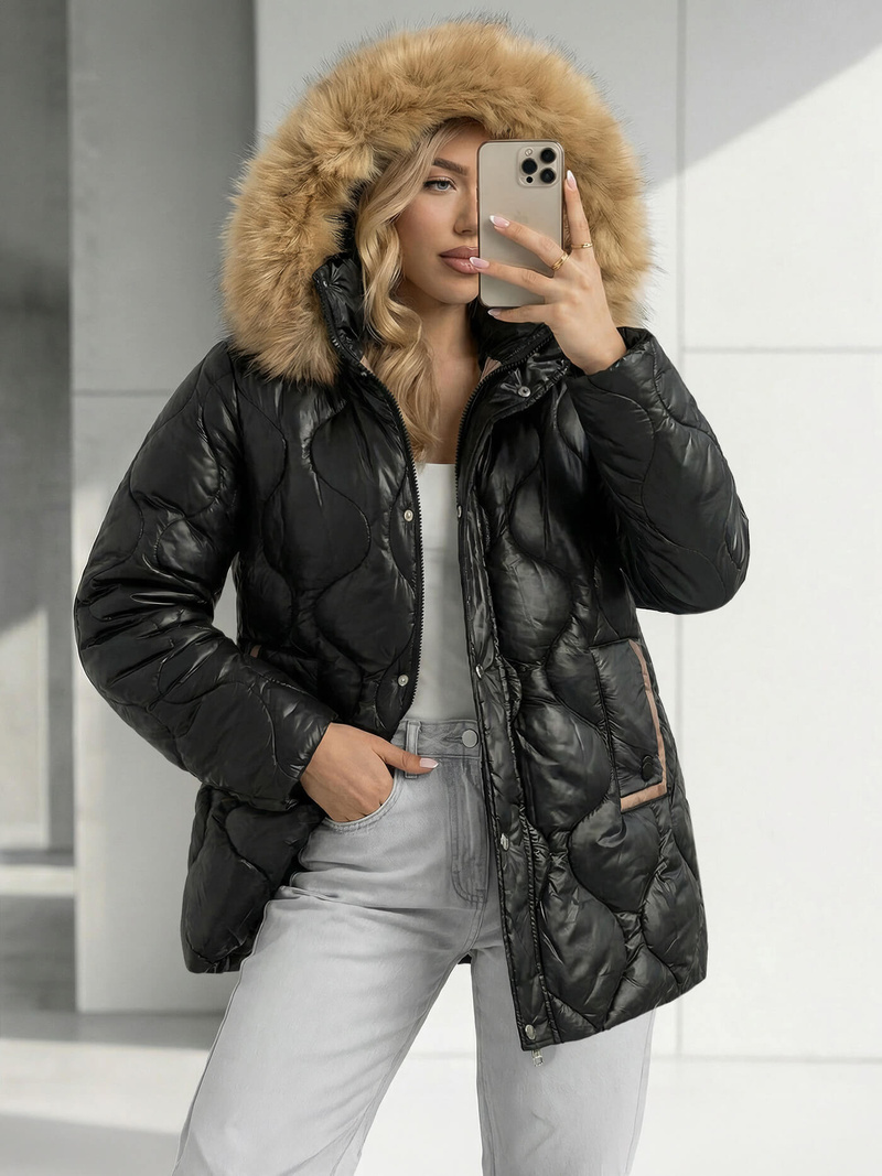 Sieviešu jaka melna OZONEE O/5M3226/392Z