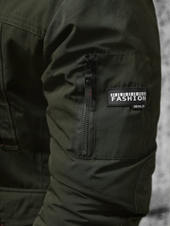 Vīriešu ziemas jaka tumši zaļa OZONEE JS/5M718/136