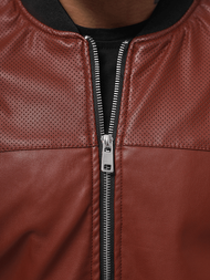 Vīriešu bomber virsjaka bordosarkana OZONEE N/6705/7Z