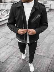 Vīriešu pārejas virsjaka melna OZONEE JS/M15501