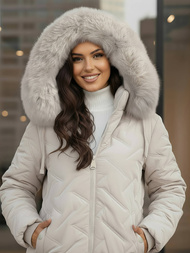 Sieviešu jaka gaiši pelēka OZONEE JS/16M9296/280Z