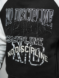 Džemperis ar kapuci melna OZONEE O/SWE23037