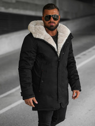 Vīriešu parka melna OZONEE JS/22M319/392Z
