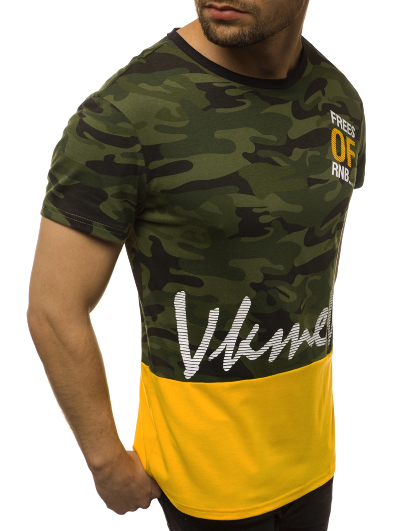 Vīriešu T-krekls zaļš OZONEE JS/SS10978